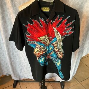 Buzz Rock Animated Kids Button Down Shirt